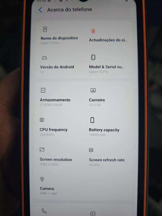 Hotwav cyber 13 pro..256/12gb