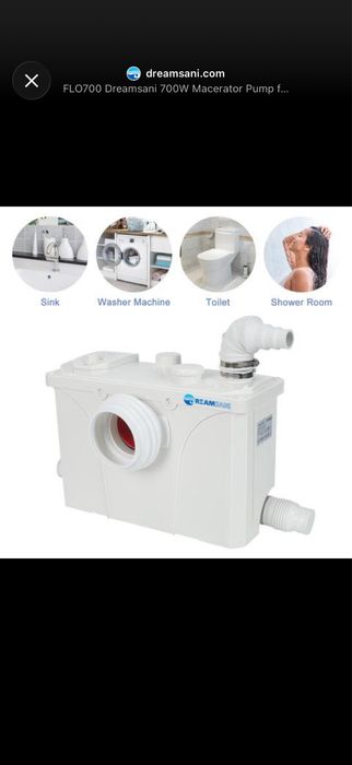 Pompa sanitarna rozdrabniacz do WC FLO700 700W – 190 l/min