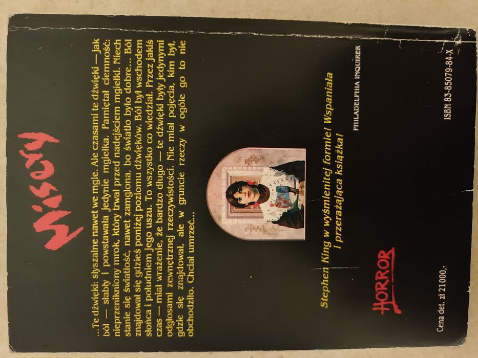Książka Misery Stephen King