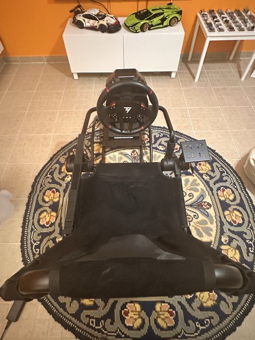 Cockpit VEVOR para Sim Racing com Banco – Suporte para Volante, Caixa de Velocidades e Pedais