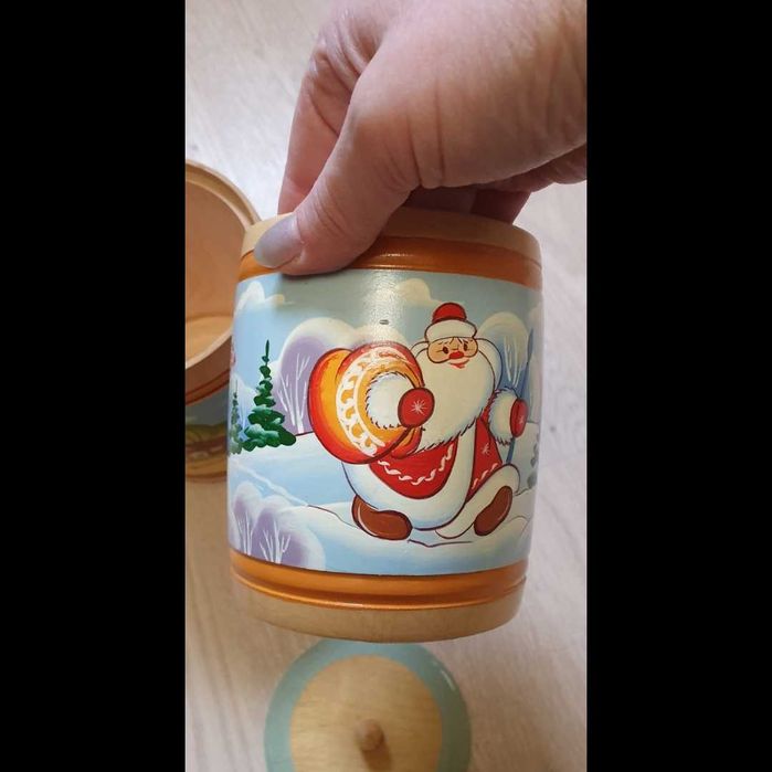 Дерев'яний Туєсок  за 2 одиниці , висота 15 см та 12 см