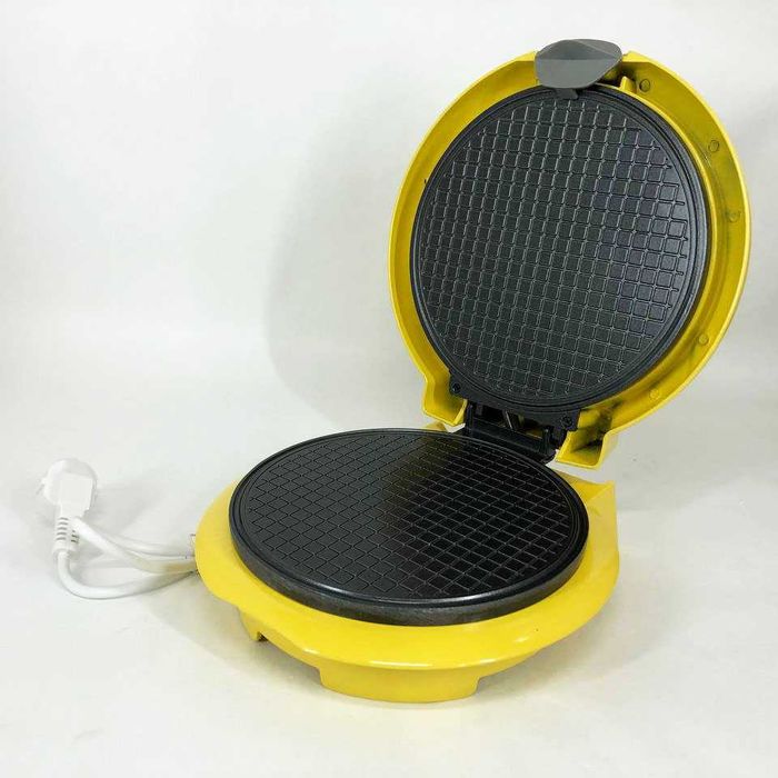 Вафельниця кругла електро, Електровафельниця жовта