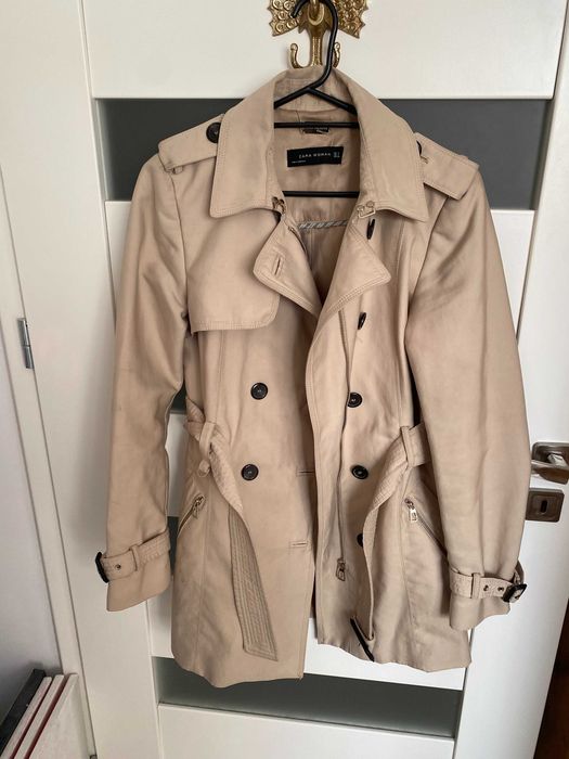 Trencz Zara elegancki prochowiec beż