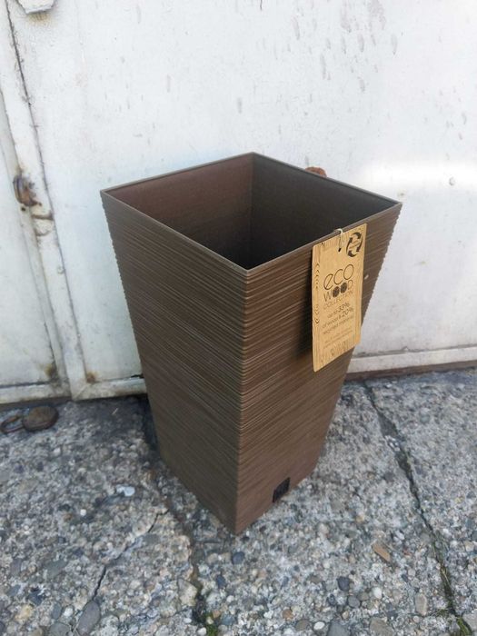 NOWA Donica Tarasowa Doniczka Ogrodowa Balkonowa Wysoka BRĄZ COFFEE