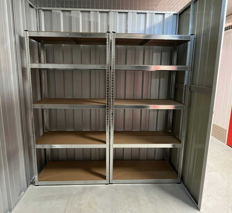 Nowy Zestaw 2x Regał Magazynowy 2w1 Metalowy Do Garażu 875kg 180x90x40cm