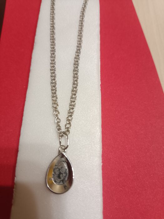 Срібний ланцюжок з Ладонкою