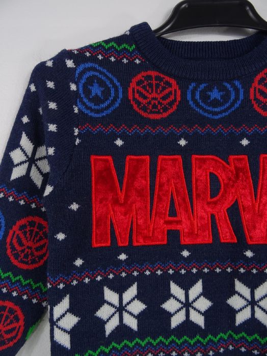 Sweter świąteczny Marvel 86 12/18 msc.
