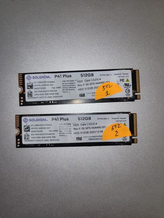 Ssd m2 nvme 512gb Solidigm P41 Plus Gen 4