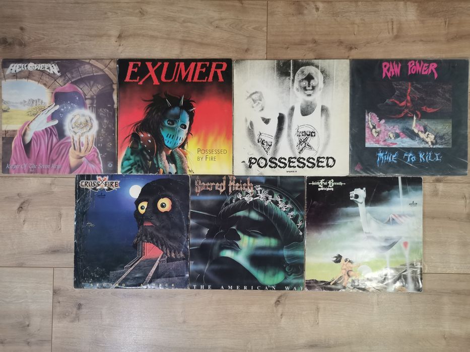 Zestaw 7LP Metal: Helloween Exumer Venom Sacred Reich Raw Power UNIKAT
