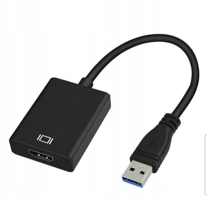 Adapter Konwerter Przejściówka USB DO HDMI FULL HD 1920x1080 60Hz Czar