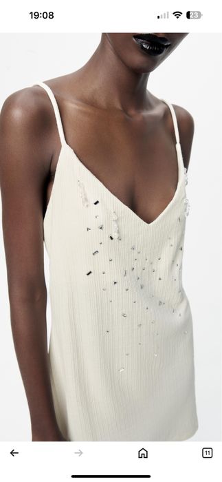 ZARA sukienka z brylancikami  r. L