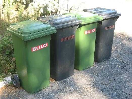 Używany pojemnik na odpady 120l niemieckie kosz na śmieci kontener