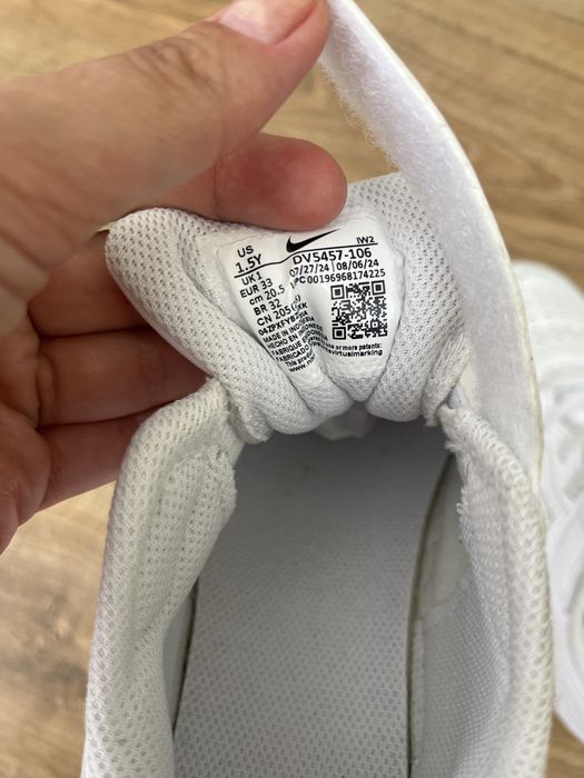 Білосніжні кеди кросівки Nike 33 (20,5 см)