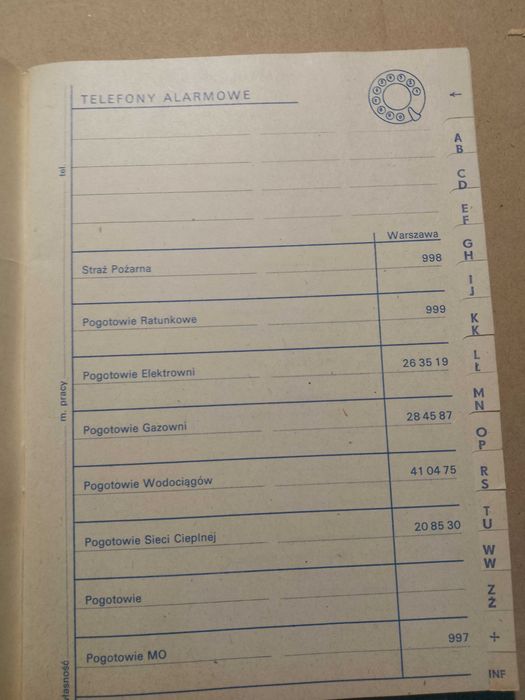 stary zeszyt teno skorowidz i tablice info. prl plus znaki drogowe