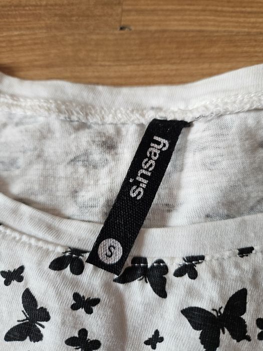 Koszulka motylki Sinsay S