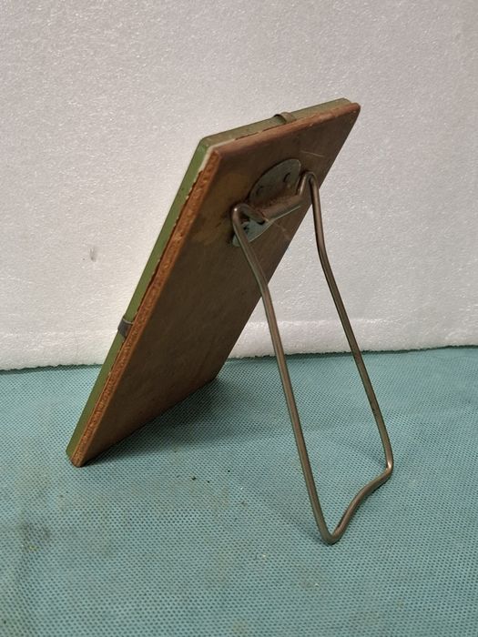 Lusterko stołowe z podpórką prl