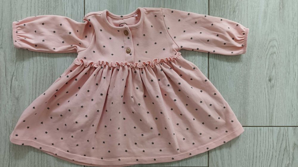 Zestaw dla bliźniaczek sukienka 68 jak nowe