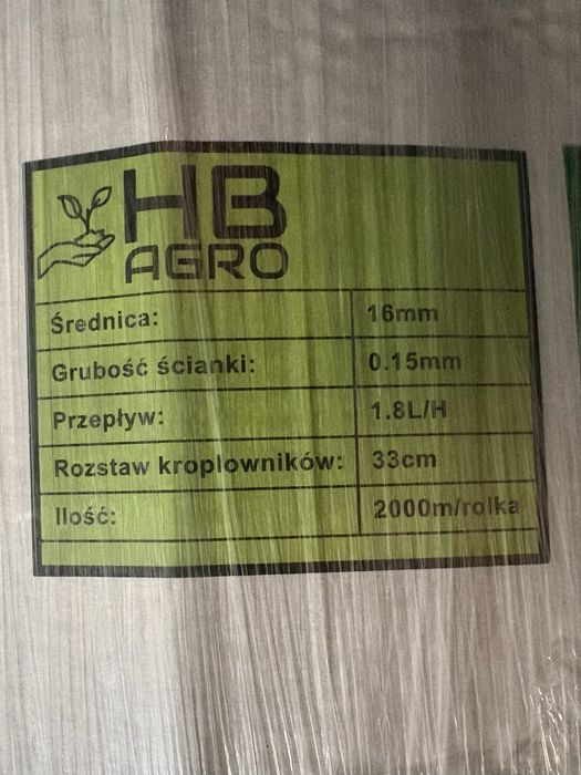 TAŚMA KROPLUJĄCA LINIA DO NAWODNIENIA 2000 M FLAK