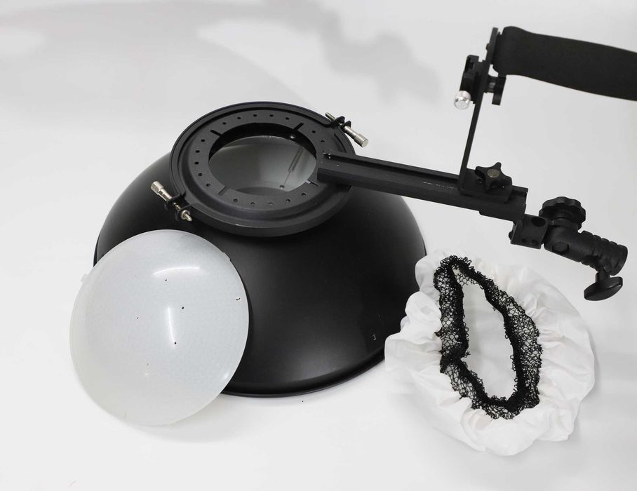 softbox beautydish para flash