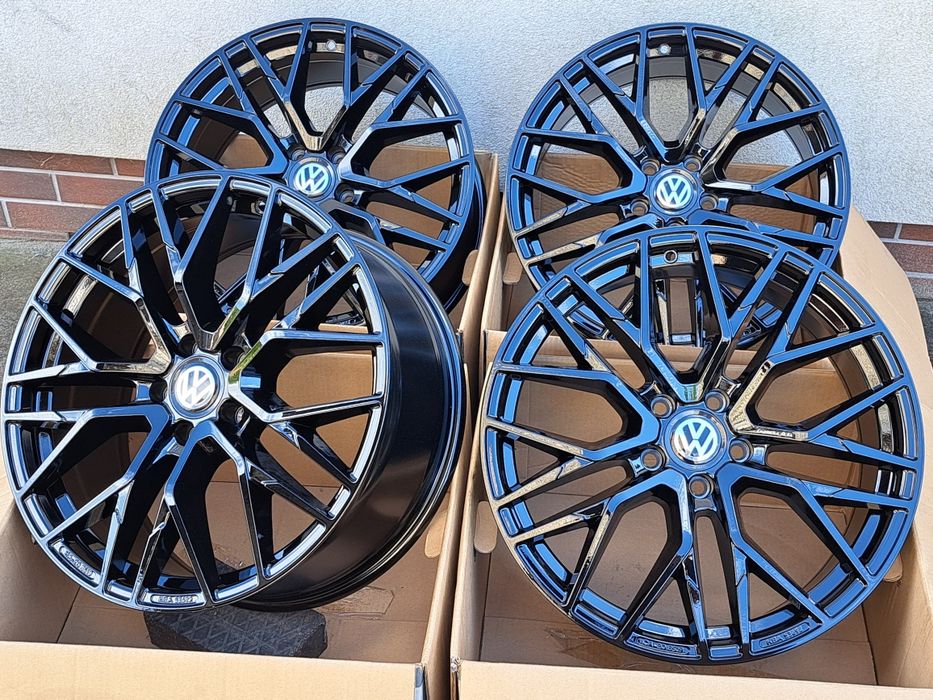 ALUFELGI VW 17 5x112 Turan Passat Golf Jetta Scirocco Caddy BLACK CA20