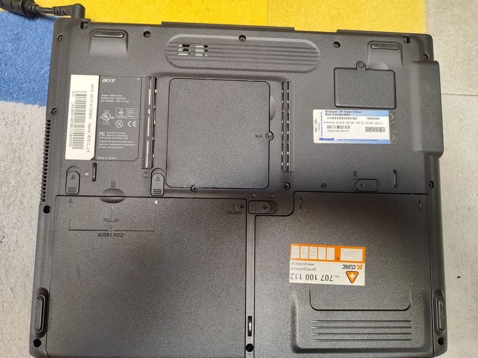 Portátil Acer aspire 1603