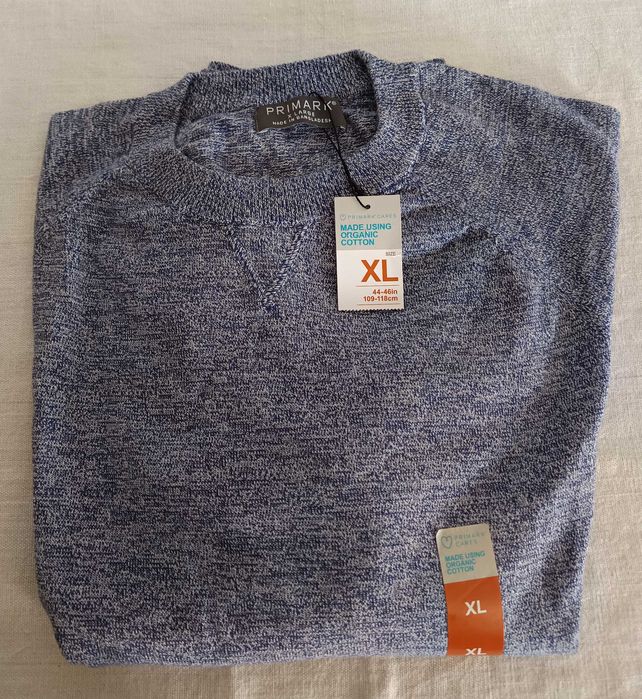 Camisola Malha Azul Primark (Tamanho XL)