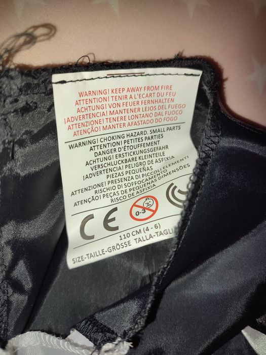 Vestido fato carnaval rainha espadas - 4/6 anos