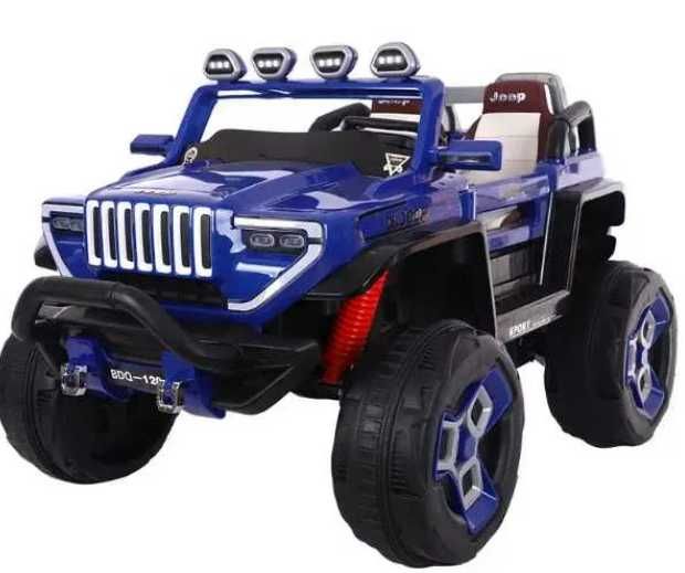 Auto na akumulator Terenowe MEGA 2 silniki 45 W 12 volt Skóra, LED