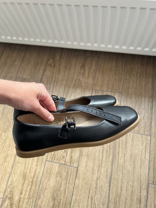 Балетки мері джейн шкіряні