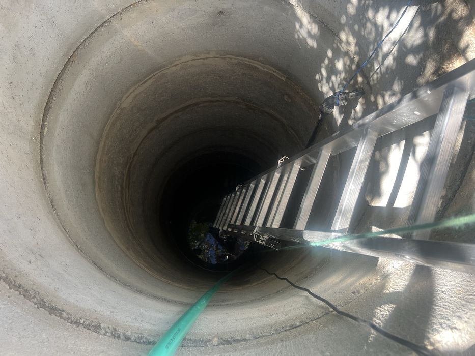 Lavagem à pressão: telhados, poços, paredes, etc.