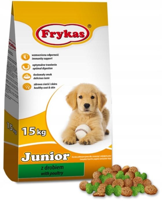 Frykas z drobiem 15kg karma dla szczeniaków i młodych psów