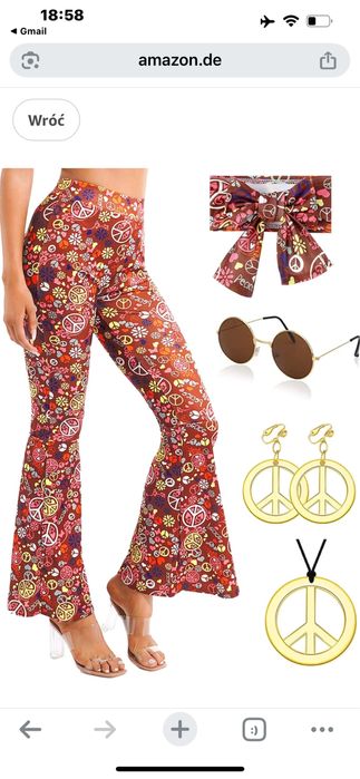 Spodnie damskie z lat 70 XX wieku