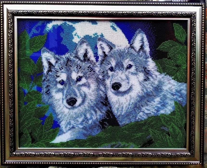 Obrazy wyszywany ręcznie koralikami