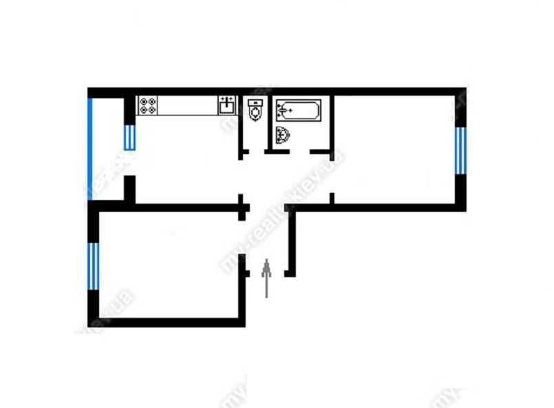 Продаж 2-кімнатної квартири 63 м2 вул. Ернста 6 Солом'янський район