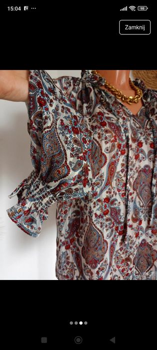 Bluzka w stylu boho H&M