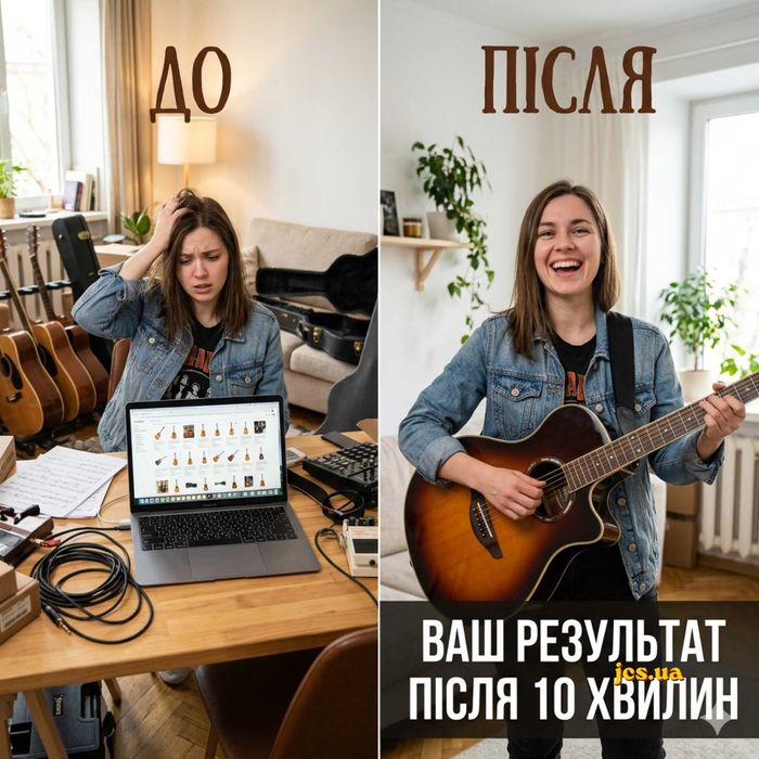 Трансакустична гітара без головного болю — один дзвінок без сумнівів
