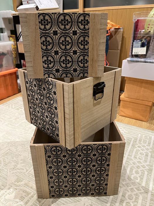 Caixas madeiras cubos 30/30,35/35,25/25