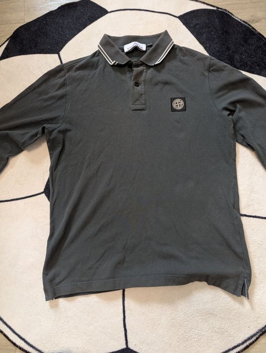 Stone Island поло (лонгслив) оригинал размер M (Slim Fit)