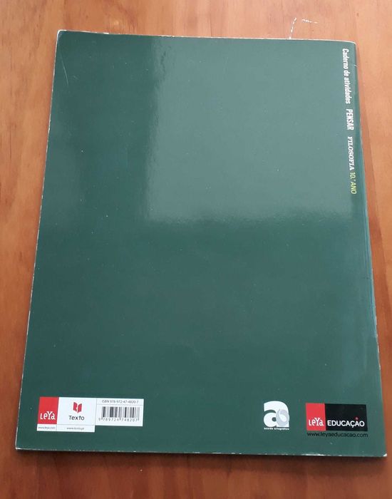 Caderno de Atividades - Pensar do 10º Ano Filosofia da Leya