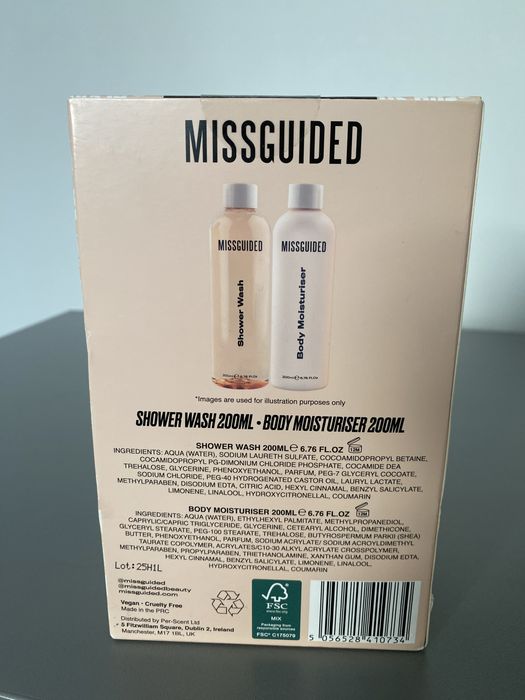 Missguided żel i balsam do ciała