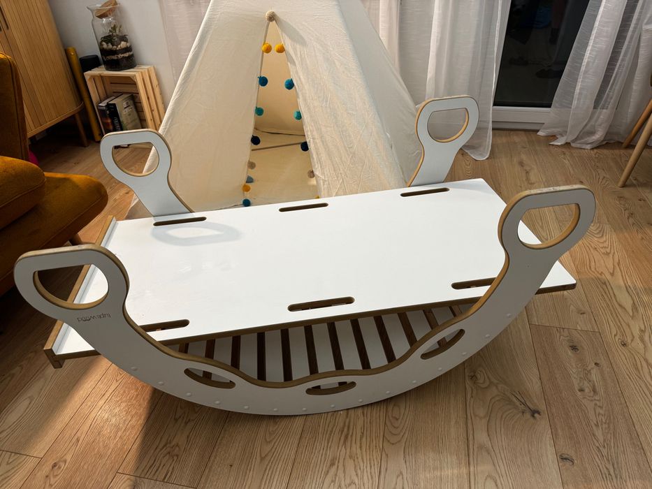 Bujak Montessori duży TuptiWood + zjeżdżalnia/drapinka