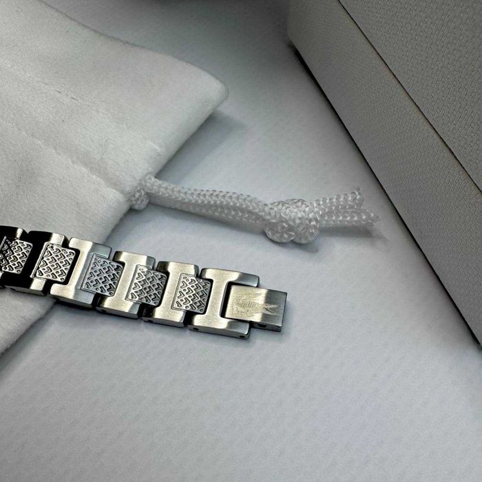 Чоловічий браслет Lacoste | Срібний Браслет Лакоста, серебряный браслет, мужской