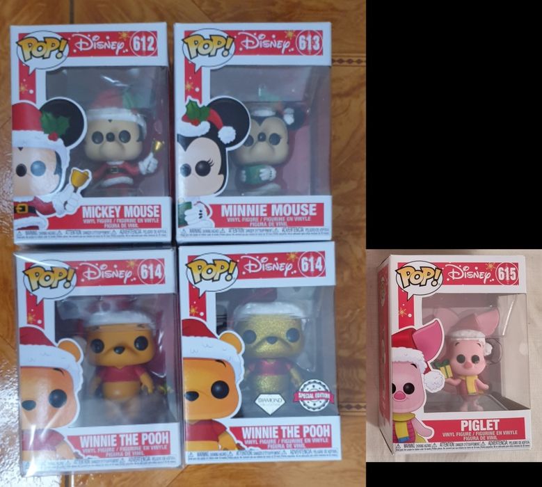 Funko Pop Pocket Popsies - Disney : Mickey Minnie Winnie Goofy Eeyore