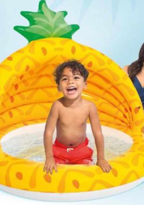 Бассейн с крышей и мягким дном Ананас