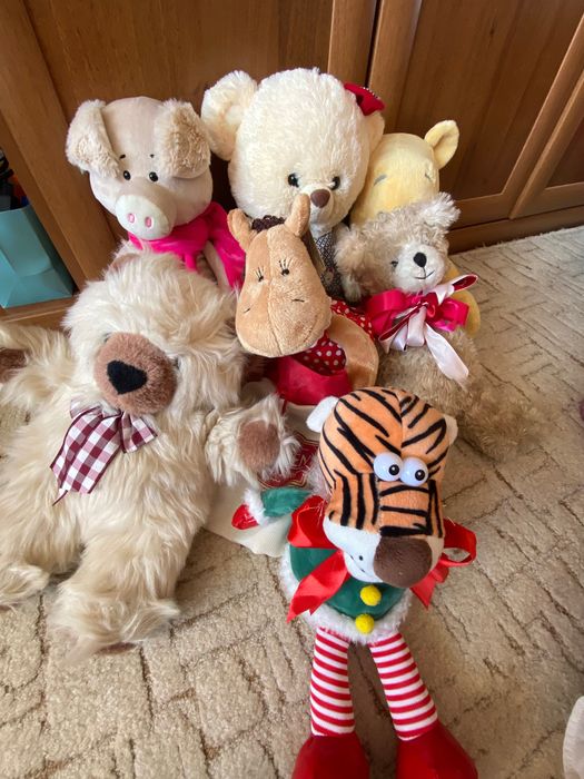 Бежевый мишка/ тигр/корова (мягкая игрушка)