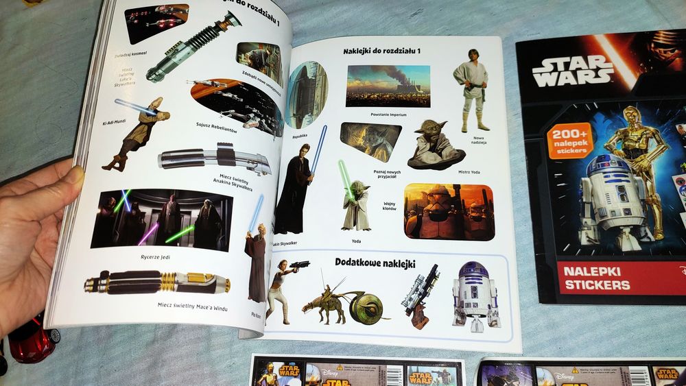 Zestaw dla fana Star Wars naklejki minizestaw karta gadżety na prezent