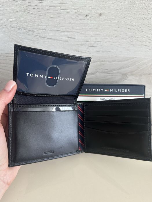 Шкіряний чоловічий гаманець портмоне Tommy Hilfiger