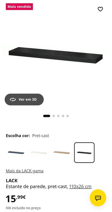 Prateleiras Lack Ikea