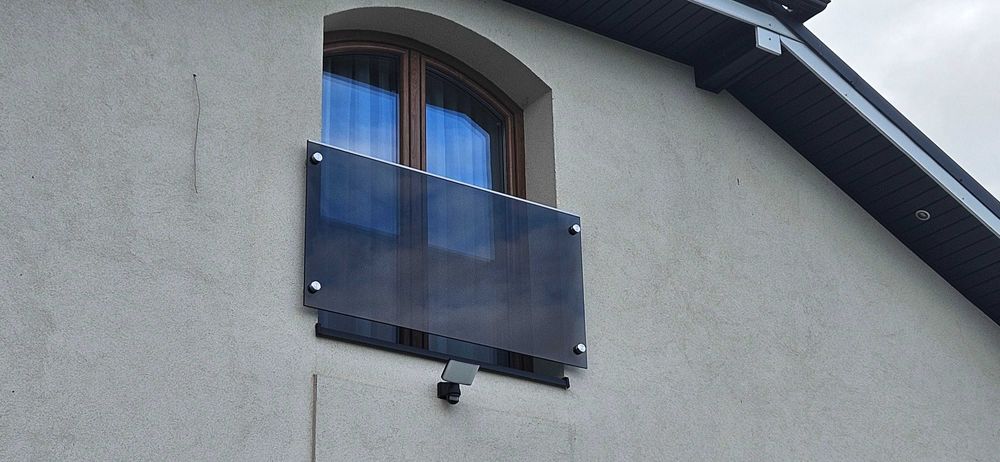 Balustrada całoszklana, balustrady ze szkła, balustrada francuska