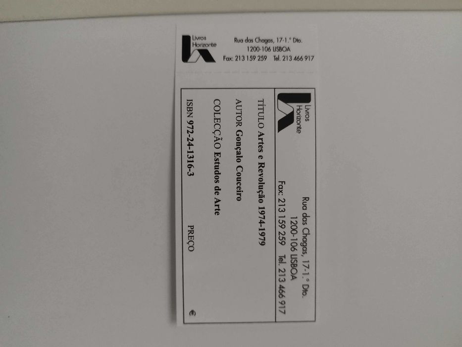 Livro "Artes e Revolução 1974/1979 "